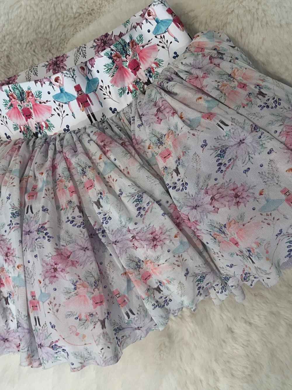 Girls' Pastel Ballerina Tulle Skirt Dance Costume
